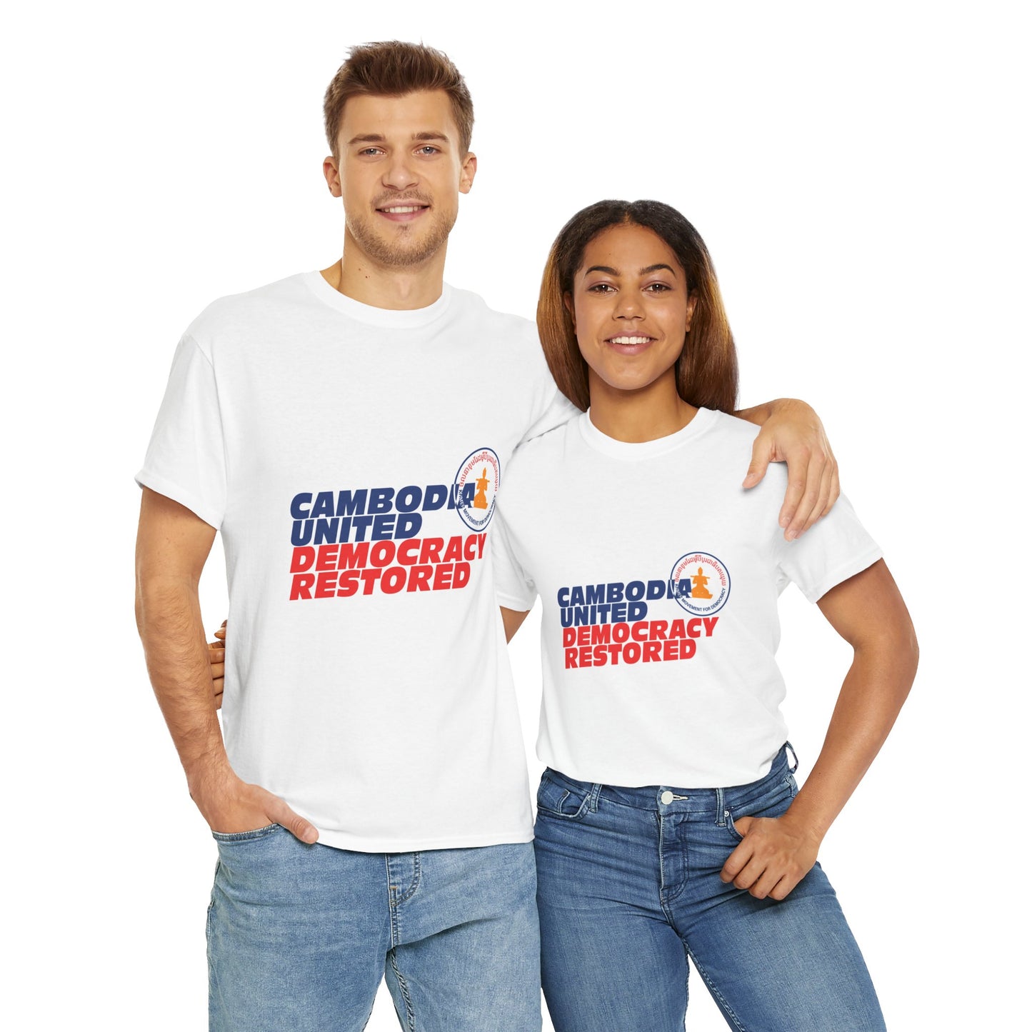 CAMBODIA UNITED - DEMOCRACY RESTORED TEE